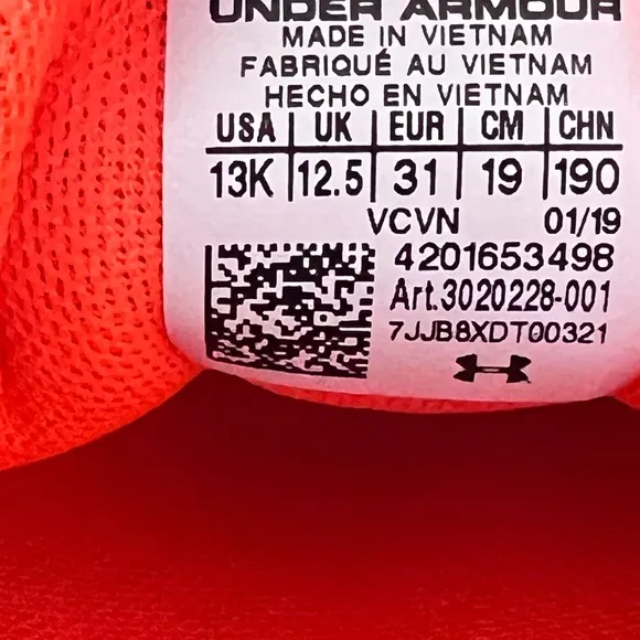 Under Armour UA BPS Charged Black Noir Shoes