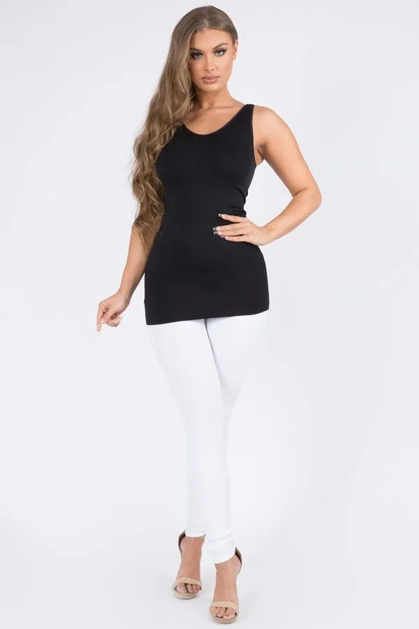 V-Neck Seamless Yoga Top - Black