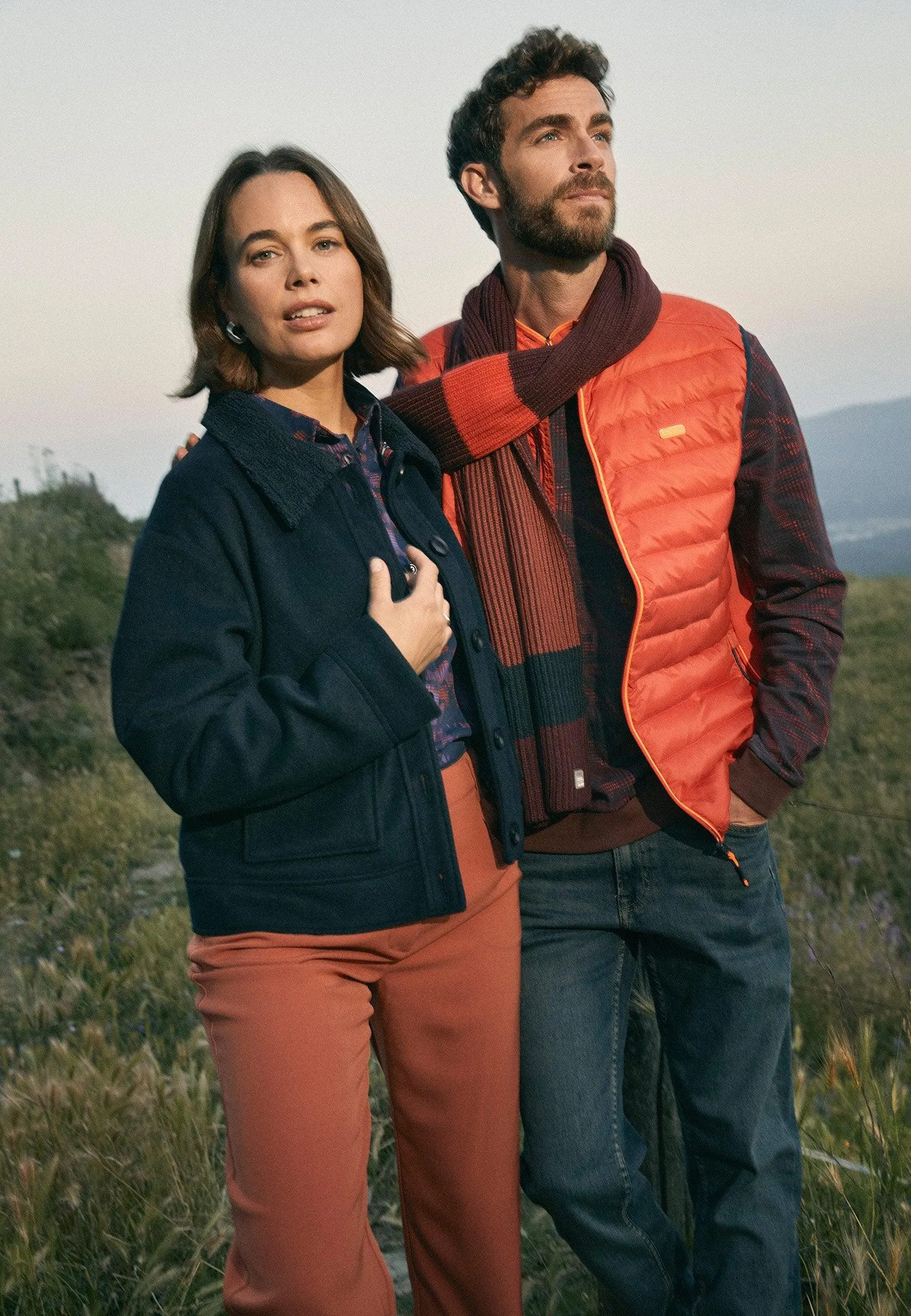 Veste homme sans manches rouge façon doudoune