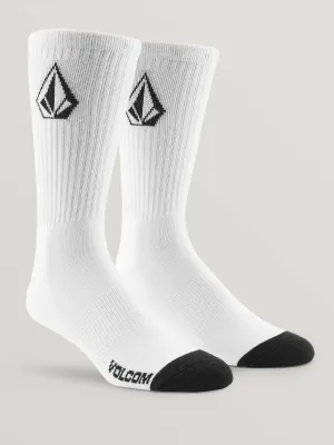 VOLCOM Full Stone Sock 3 Pack - White