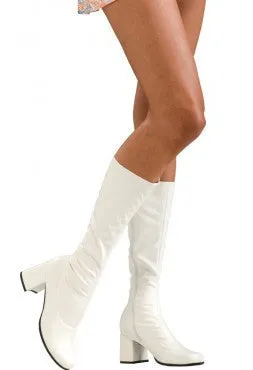 White Go-Go Shoes
