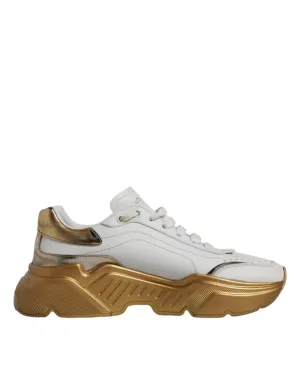 White Gold Daymaster Low Top Sneakers Shoes
