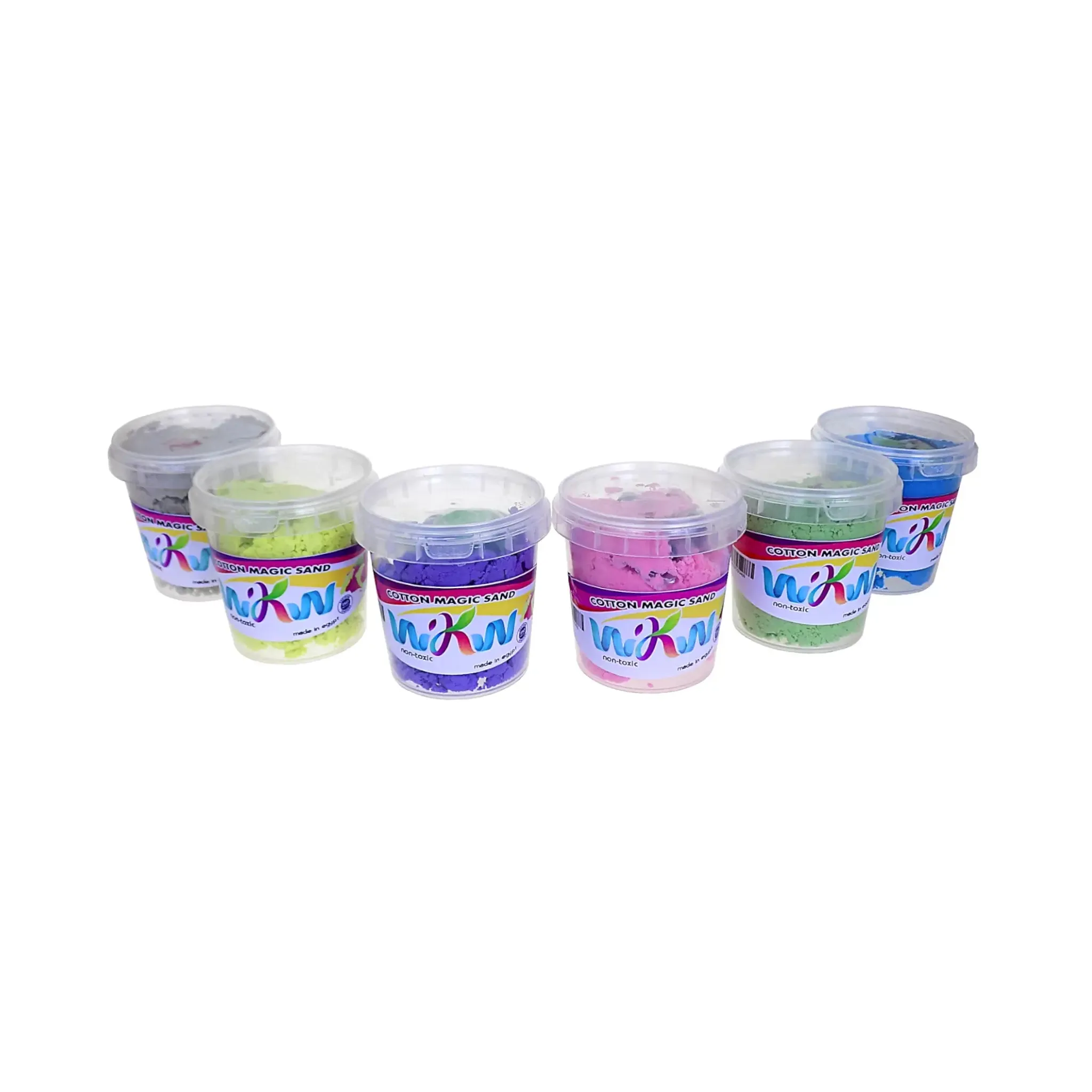 WKW Colored Sand Clay Bucket of 150 gm   Molds